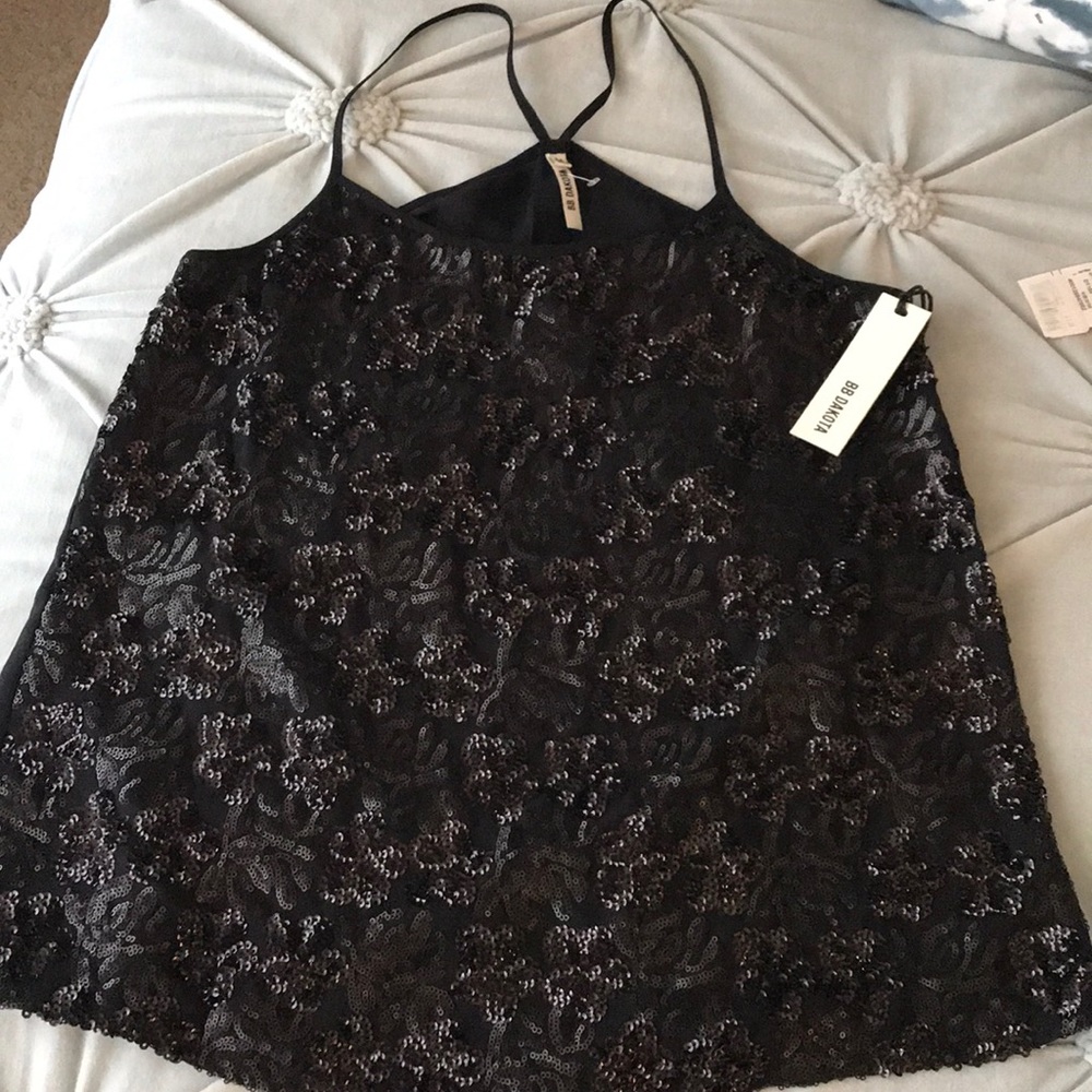 BB Dakota sequin camisole top